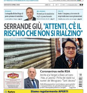 Settimanale Radar n. 17 del 23-04-2020